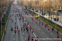 Paseo de la Castellana, Plaza de Colón al fondo.