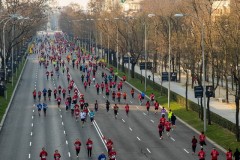 Paseo de la Castellana, Plaza de Colón al fondo.