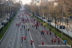 Paseo de la Castellana, Plaza de Colón al fondo.